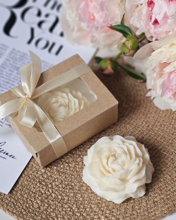 Peony candle single