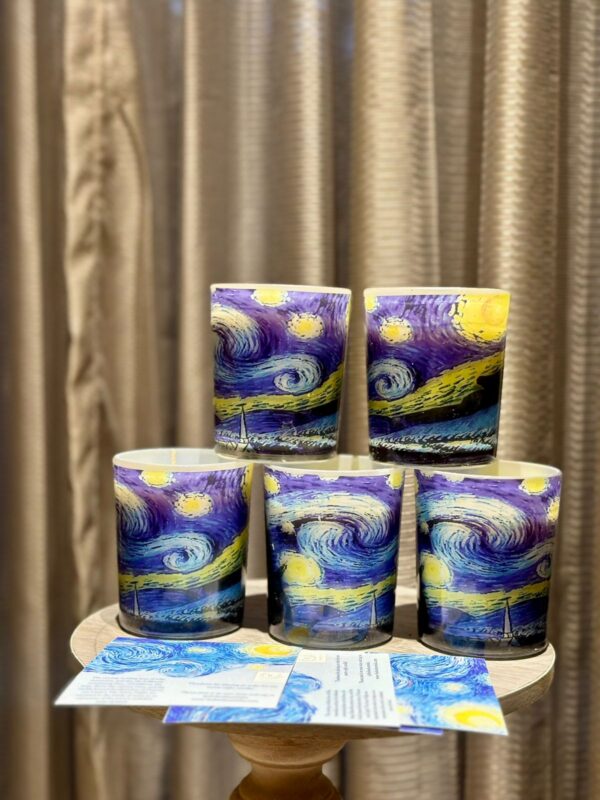 Starry night candle