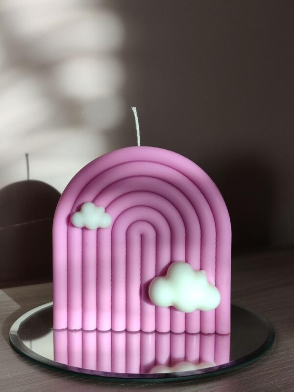 Rainbow candle