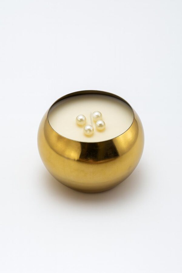 Round Metal Candle