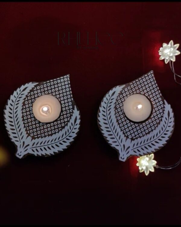 Mor Pankh / Evil Eye / Round Tealight Holder Set